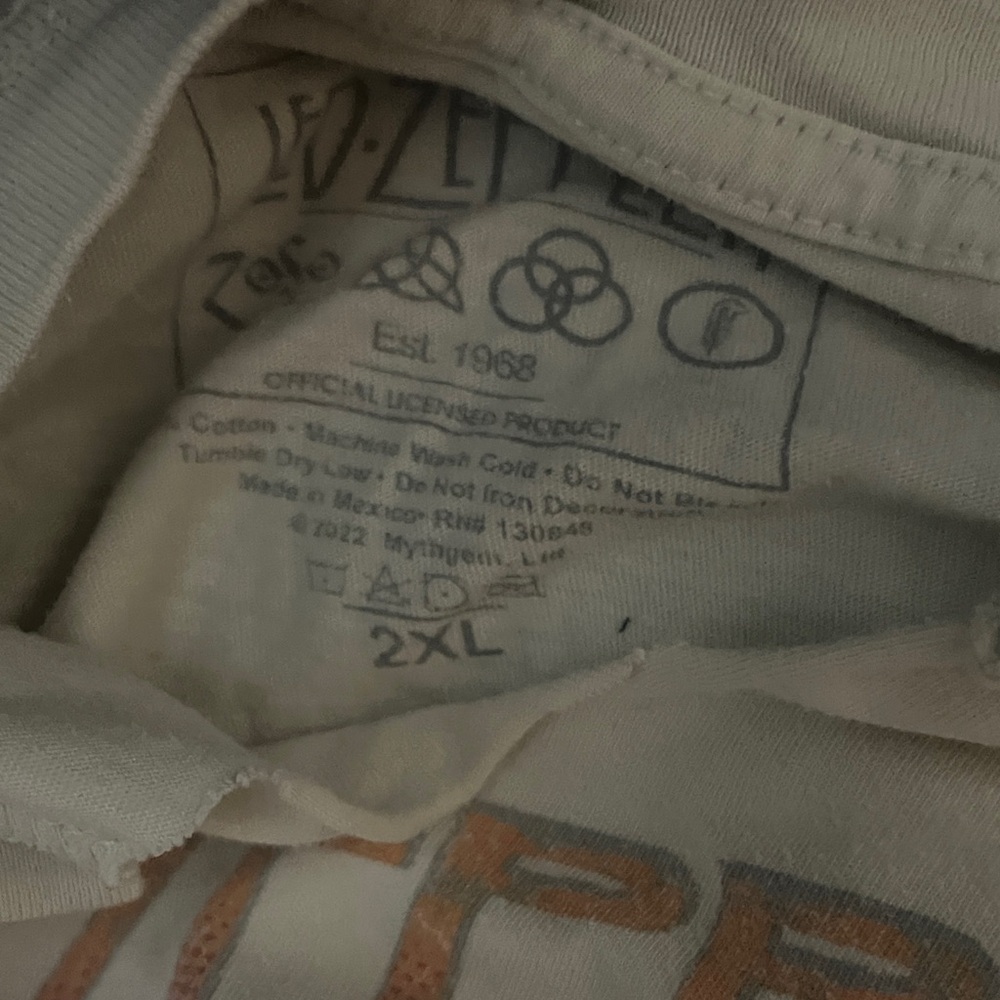 Led Zeppelin Cream Tee - Picture 2 of 4